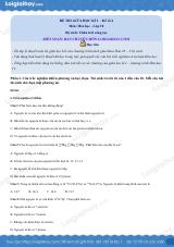Đề thi giữa kì 1 Hóa 10 Chân trời sáng tạo - Đề số 4